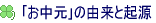 その由来